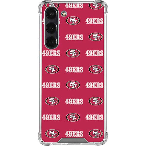 NFL San Francisco 49ers Blitz Series Galaxy S24 FE Clear Case